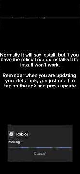 HOW TO INSTALL DELTA AND ROBLOX AT THE SAME TIME