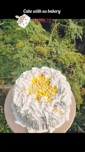 1 pound mango cake decoration 🧡#cake #views #homemadecake #decoration