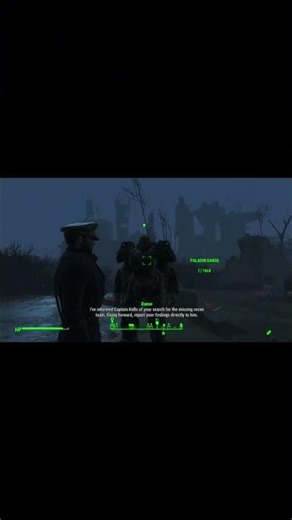Fallout 4 report to paladin danse bug fix #fallout4