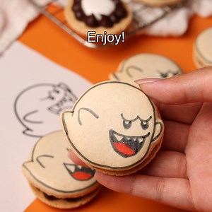 Gaming and baking join forces with these fun and delicious macarons inspired by Boo from Mario. DIY: https://www.ehow.com/13778459/boo-mario-cookies?utm_source=facebook.com&utm_medium=referral&utm_content=freestyle&utm_campaign=fanpage | ehow