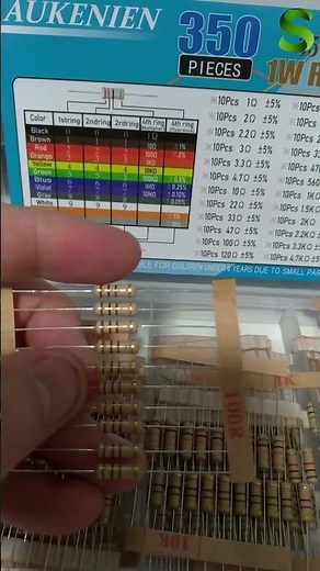 ⚡Así se lee el código de colores de una resistencia para conocer su valor #electrónica #shorts