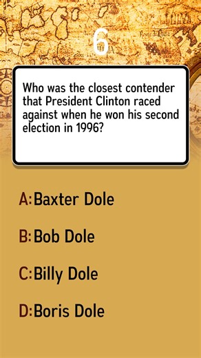 Who was the runner-up in President Clinton's 1996 re-election race?