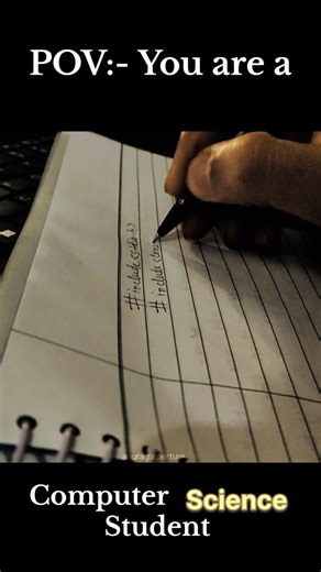 Anurag captures on Instagram: "POV: You r a Computer Science Student‍ . . . . #instagram #trendingreels #explore #cprogramming #computerscience"