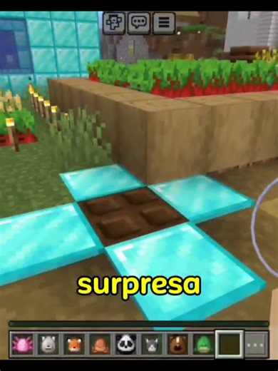 mostrando o meu lugar secreto no minecraft pro meu papai #minicraft #construçãominecraft #migueloliveryt #alegria #família