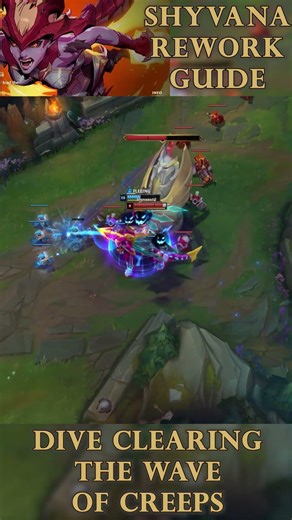 REWORKED SHYVANA ULT GUIDE — HOW TO DIVE MID CLEAN | League of Legends #LoL #Shorts