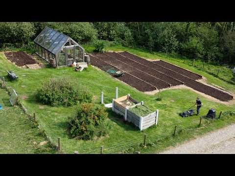 Restoring the Garden & Creating Terraced Beds with 20 Tons of Compost