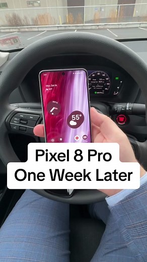 Pixel 8 Pro one week later… #pixel8pro #pixel8 #googlepixel #iphone15promax #iphone15pro #techtok #tech #viralvideo #fypage