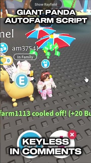 New Autofarm Script Adopt Me | Giant Panda Autofarm Keyless #roblox #adoptme #giantpanda