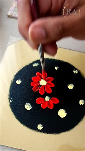 Magical Ruby Red Bouquet #paintingflowers #flowerpainting #glasspainting #learntopaint | Colors N Shades-The magical Rendering