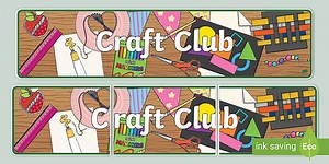 Craft Club Display Banner
