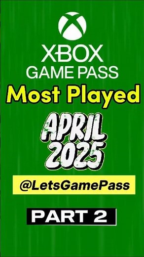 🎮 Most Played Game Pass Games – April 2025 | Part 2