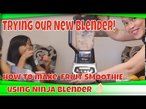 How to make Fruit Smoothie using Ninja Blender/Healthy snack