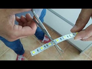 INSTALLING A LED STRIP ON KITCHEN CABINETS.