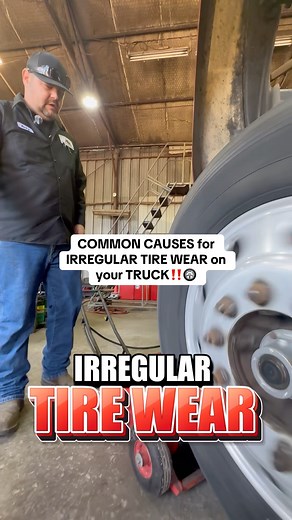13K views · 102 reactions | COMMON CAUSES FOR IRREGULAR TIRE WEAR  #dieseltrucks #heavyhaul #autopart #dieselmechanic #autoparts #owneroperator #Autoparts | Danny's Heavy Truck & Trailer Repair | Facebook