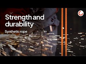 Testing of Konecranes S-series cranes synthetic rope for strength and durability (full video).