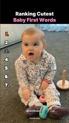 Ranking Top 7 Cutest Baby First Words