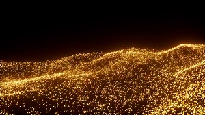 Abstract glowing particles, 3d rendering.