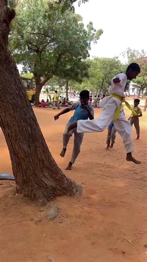 flying Side Kick Training in KTA Academy Taekwondo (Karate) Training Centre, Nagercoil
