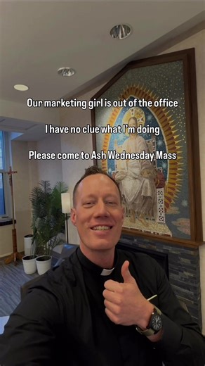 Fr. Jake says come to Ash Wednesday Mass this Wednesday, Feb 18! 🫶 P.S. - We’ll have grilled cheese available after Mass! ⏱️ 12:15 p.m. | 5:00 p.m. | 8:00 p.m. 📍 St. Lawrence Newman Center, MPLS #fyp #umn #lent #catholic #gophers