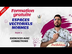 Normed vector spaces course and corrected exercises