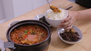 16K views · 352 reactions | It's officially stew weather, and there are few stews more comforting than Kimchi Jjigae. This Korean classic turns kimchi and pork into a magical, deeply delicious combo. Learn how to make it below, and pick up the ingredients at shop.crazykoreancooking.com. | Crazy Korean Cooking | Facebook