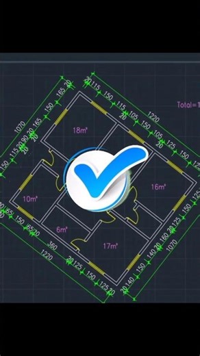 Make Dimensions and Find areas in one click in autoCAD #autocadblocks #cad #dimensions