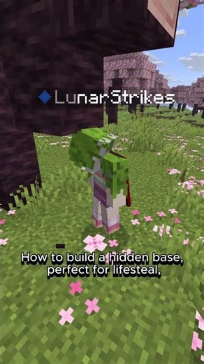 Tutorial 🍩 How to build a secret base, great in anarchy servers #minecraft #minecraftbuilding