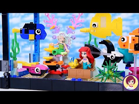Lego fish tank (with added mermaids) build & review