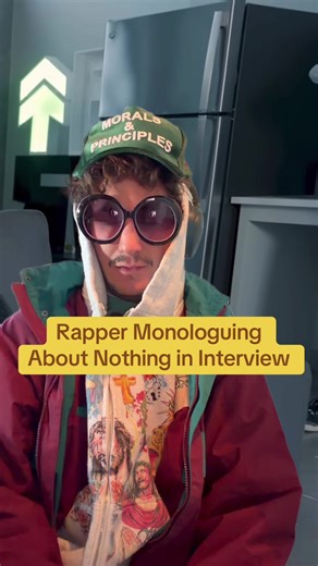 Rapper does a lot with 1 question #comedy #rapper #interview | rapper