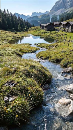 Morning in the High Pastures: Stream & Serenity