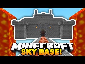 Minecraft DEFENDING THE SKY BASE! (4v50 FAN BATTLE!) w/PrestonPlayz & The Pack!