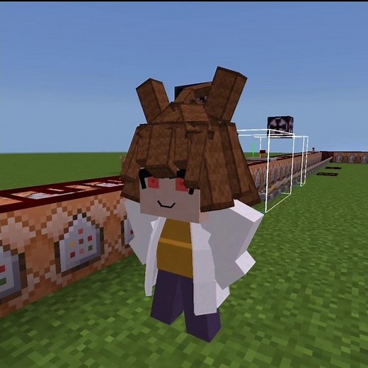 Low Cortisol Agnes Tachyon in Minecraft (FMBE Test #5) #animation #shorts #minecraft