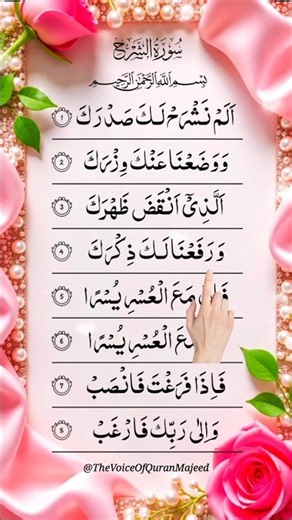 Surah Ash-Sharh with Urdu Translation | Beautiful Quran Recitation