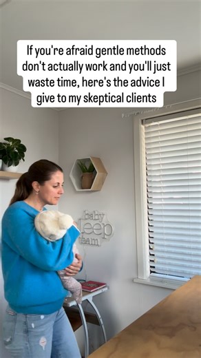 You’ve probably heard that gentle sleep training is just “fluff” or that it takes forever with no real results. Maybe you’ve even tried some gentle approaches that didn’t work, leaving you feeling like you wasted precious weeks while getting more exhausted.😴 Here’s what I tell every skeptical parent who comes to me:👇🏻 Gentle methods absolutely DO work - but only when they’re done correctly and consistently. The problem isn’t that gentle approaches don’t work; it’s that most people don’t have 