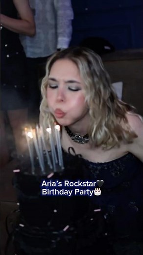 Aria’s Rockstar Birthday Party🖤🎂