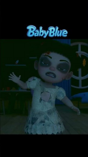 Monster Family | Kids Songs & Cartoons | Baby Blue Nursery Rhymes #shorts