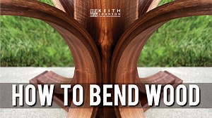 Creating bending forms and creating bent laminations for a walnut table base. | KeithJohnson_CustomWoodworking