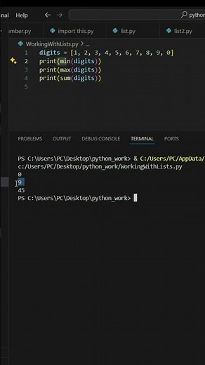 min max sum di list python | tutor ai #ai #python #coding #pythonbeginner #codingbat