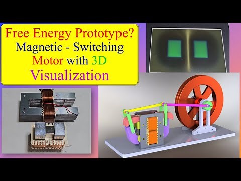 Free Energy Prototype? - Magnetic Switching Motor with 3D Visualization
