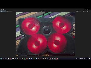 how to adjust the laptop cooling fan pad speed.