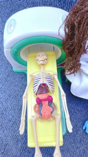 Satisfying With Unboxing Barbie Doctor Set Toys human skeleton, ASMR Video#shorts #asmr #satisfying