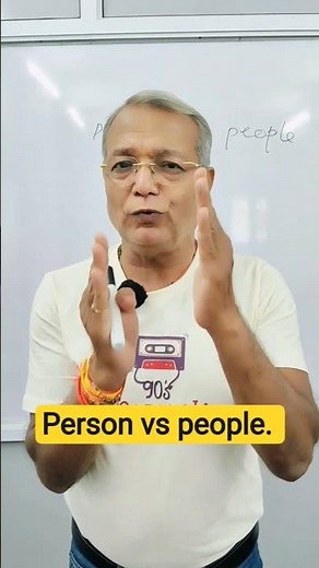Person vs People. #englishgrammar #shorts #viral #ytshorts #viralvideo