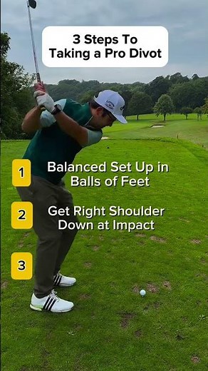 Unlock the Secret to Perfect Iron Shots! Comment PURE Now! #GolfTips #PerfectDivots