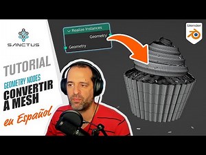 Convertir Geometry Nodes a Mesh - Tutorial de Blender en Español