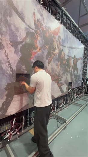 8.1K views · 52 reactions | paint led screen wall #lightning #Lighting #LEDscreenRental #ledscreens #bar #leddisplay #billboard #party #resolution #design #panel #electronic #ledlighting #ledbillboard #stage #screen #ledtv #ledwall #ledwall #ledsign #display #wall #ledscreen #sign #pantallaLED #led | Apollomi LED Screen Display Factory | Facebook