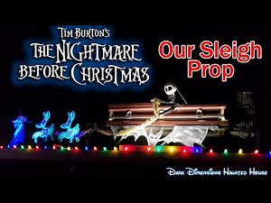 Our Disney Nightmare Before Christmas DIY Project Build Jack Skellington Sleigh Holiday Prop Decor