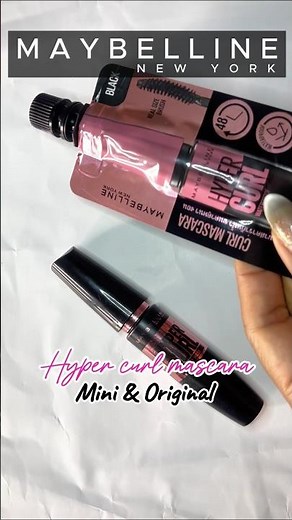 Maybelline Mascara Review! Hyper Curl Mini Vs Original!