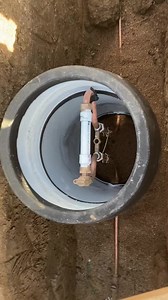 Water meter pit installation. #watermeter #WATERLINEINSTALLATION #sewerlinesonly | Sewer Lines Only