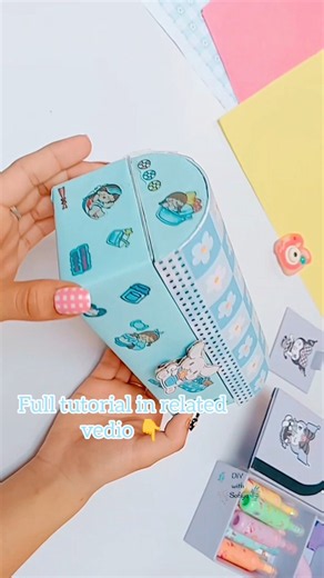 DIY Stationery Box That Stores EVERYTHING! 😍💙