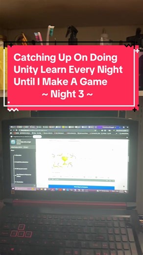 Catching up on Unity Learn Every Night Until I Make A Game ~ Night 3 QUICKLY- It’s just me starting my notes for the second unit before doing all of the homework in one fell swoop 7 hours late to the function #UnityLearn #CompSci #Unity #Studying #Nightly